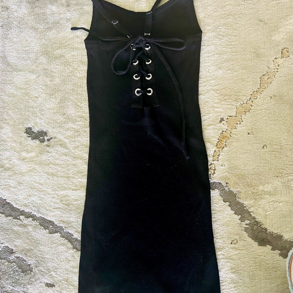 women's black dress